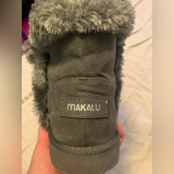 Makalu Yadra fuzzy boots size 7.5 grey - Picture 6 of 7